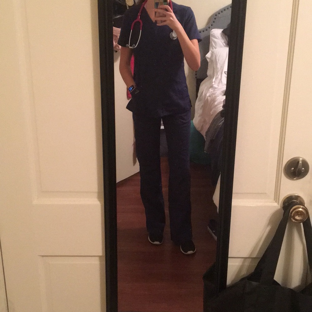 Navy Blue scrub set